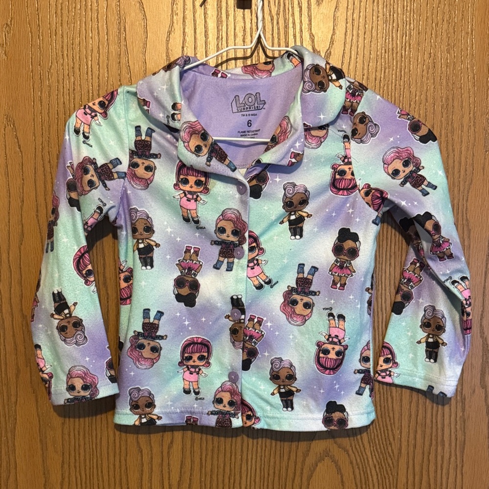 L.O.L. Surprise! Purple Pajama Top